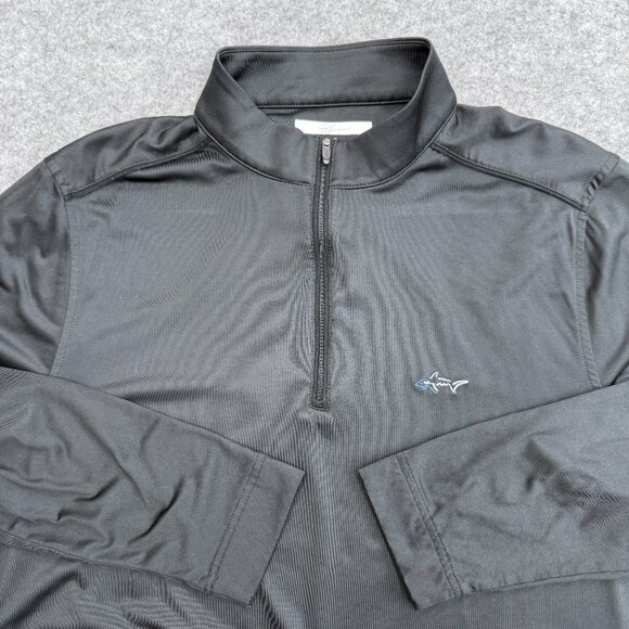 Greg Norman Men's Pullover Activewear Golf Sweatshirt, 1/4 Zip, Black, Size L - Picture 5 of 11